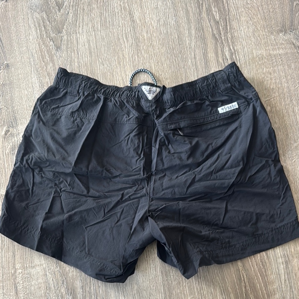 Casual Black Drawstring Shorts